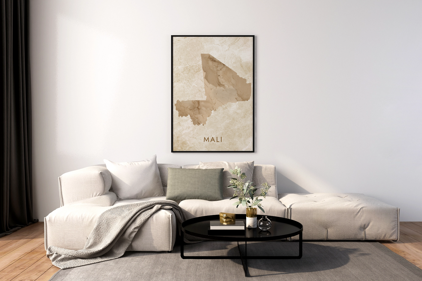 Poster carte Mali