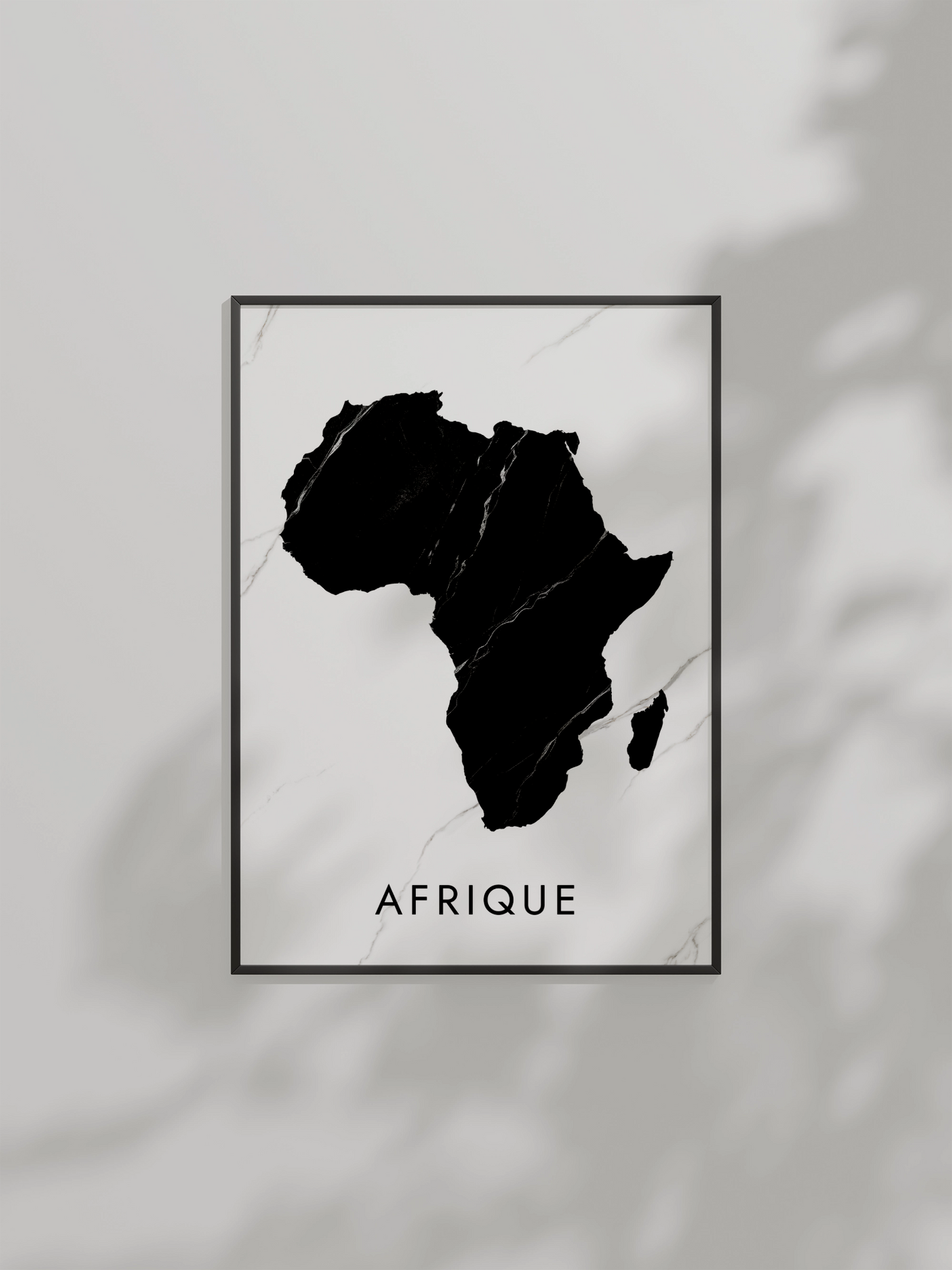 Poster carte de l'Afrique