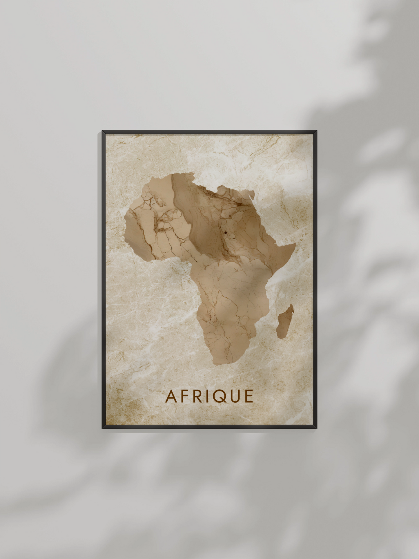Poster carte Afrique