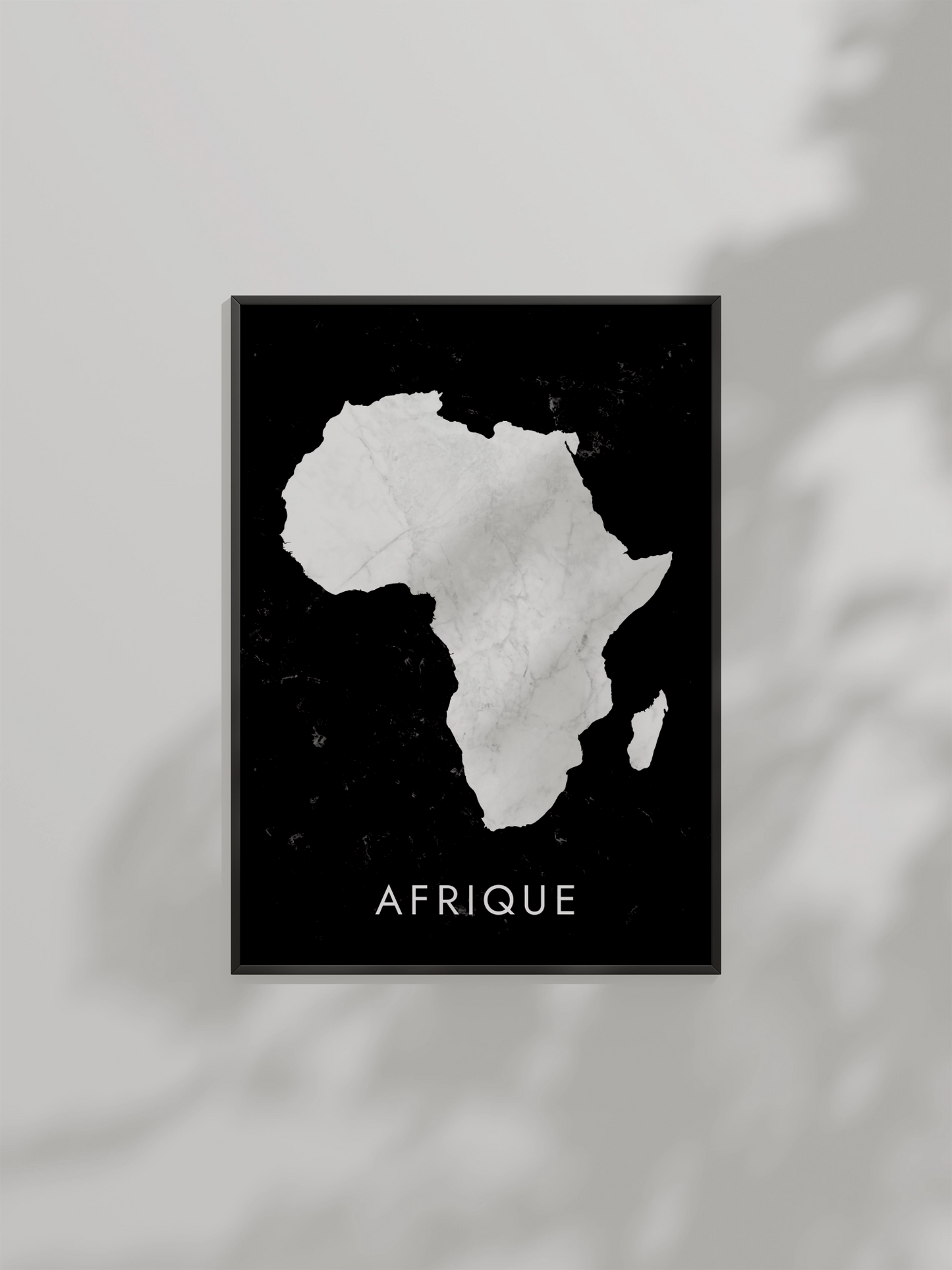 Poster carte de l'Afrique