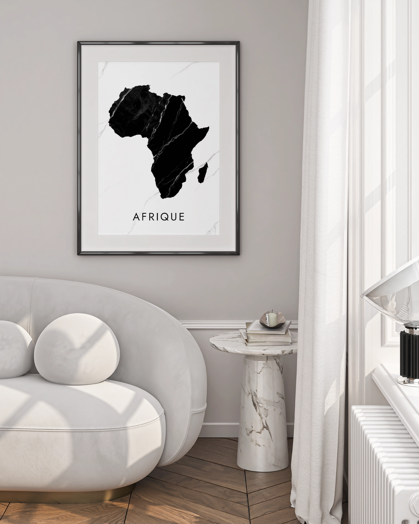 Poster carte de l'Afrique