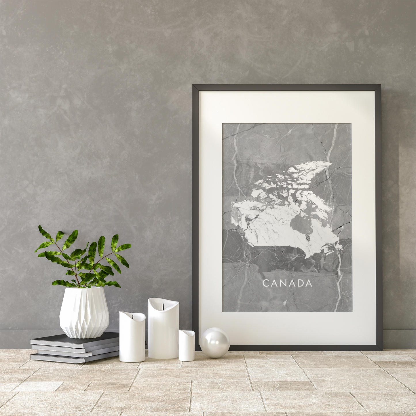 Poster carte Canada