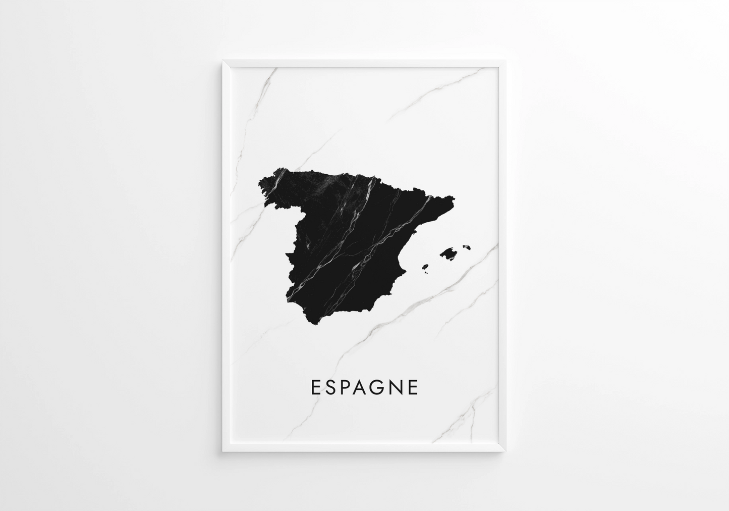 Poster carte Espagne