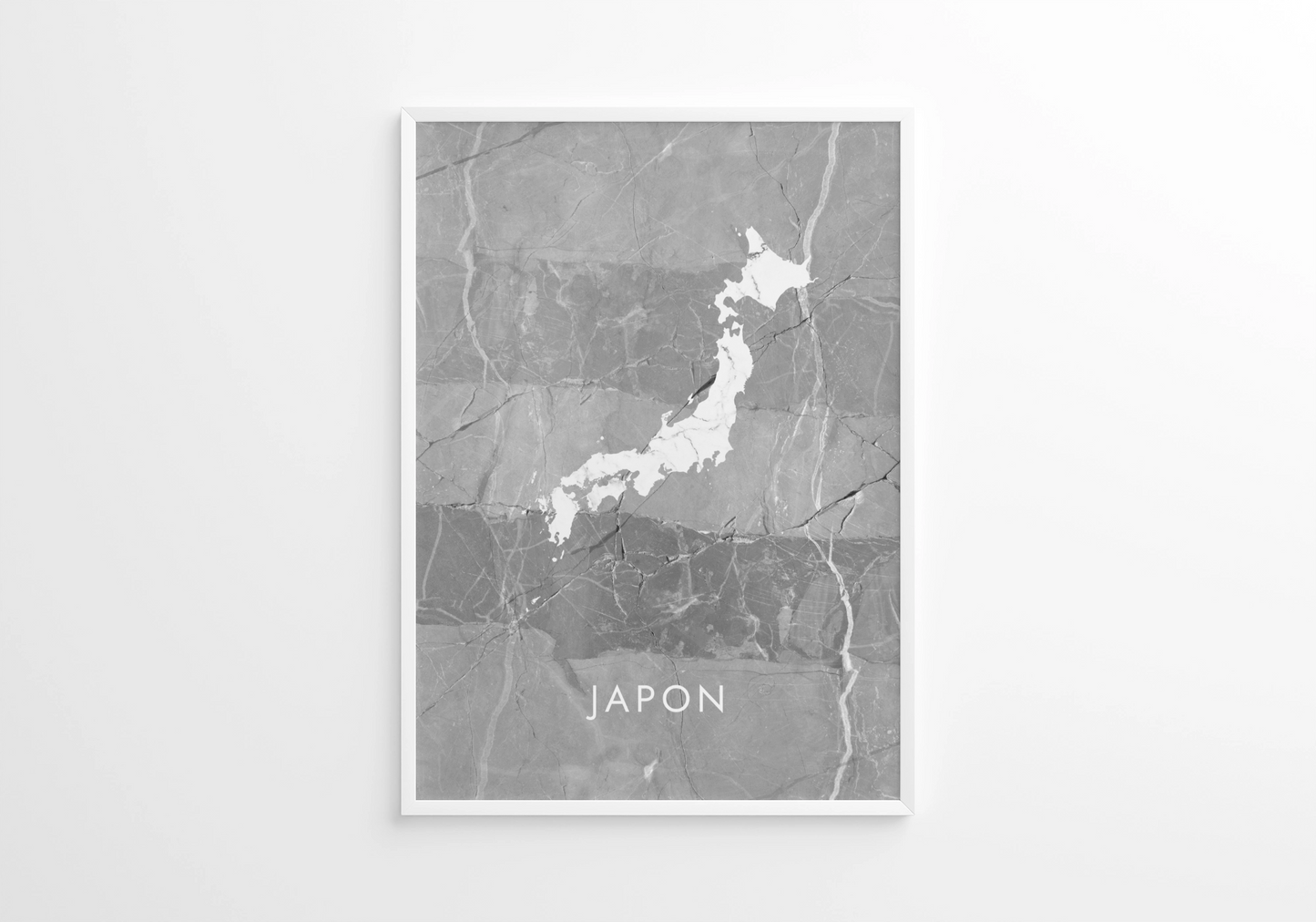 Poster carte Japon