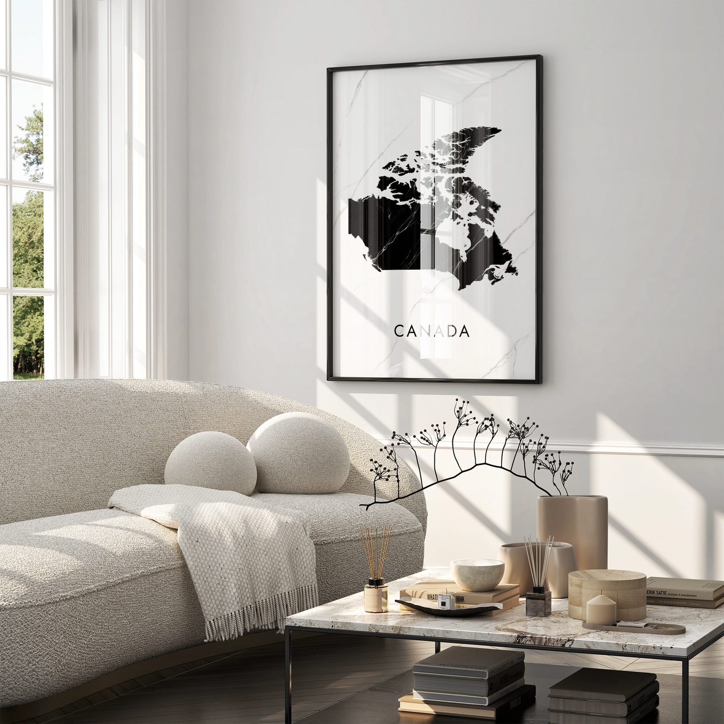 Poster carte Canada