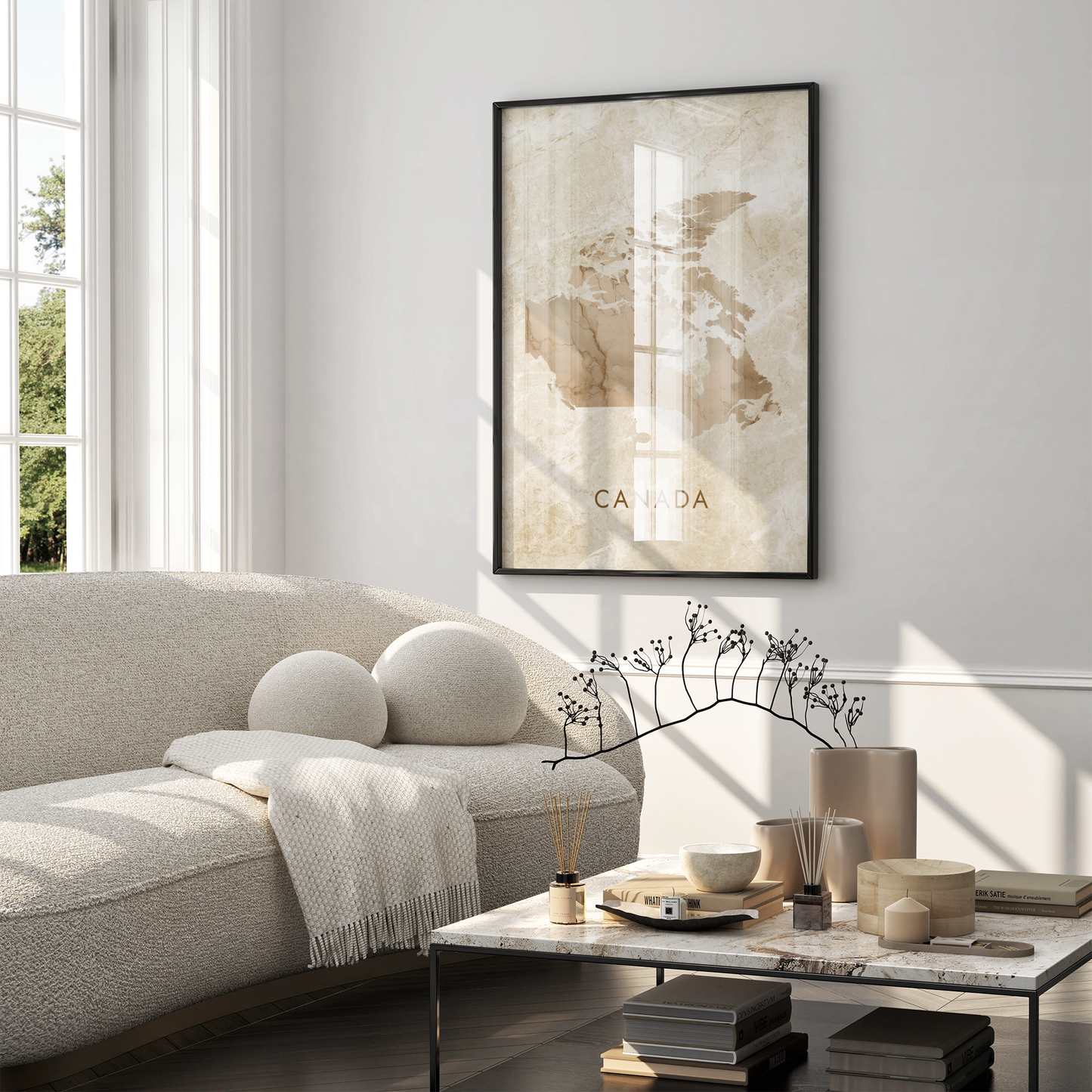 Poster carte Canada