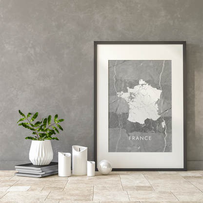 Poster carte France