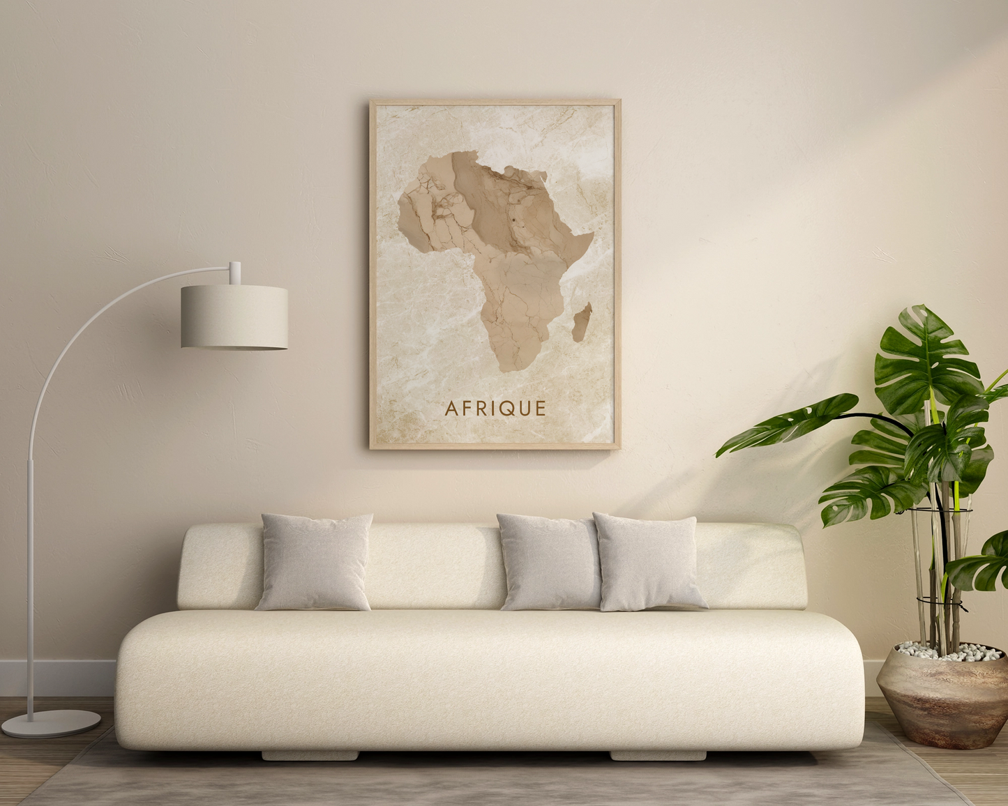 Poster carte Afrique