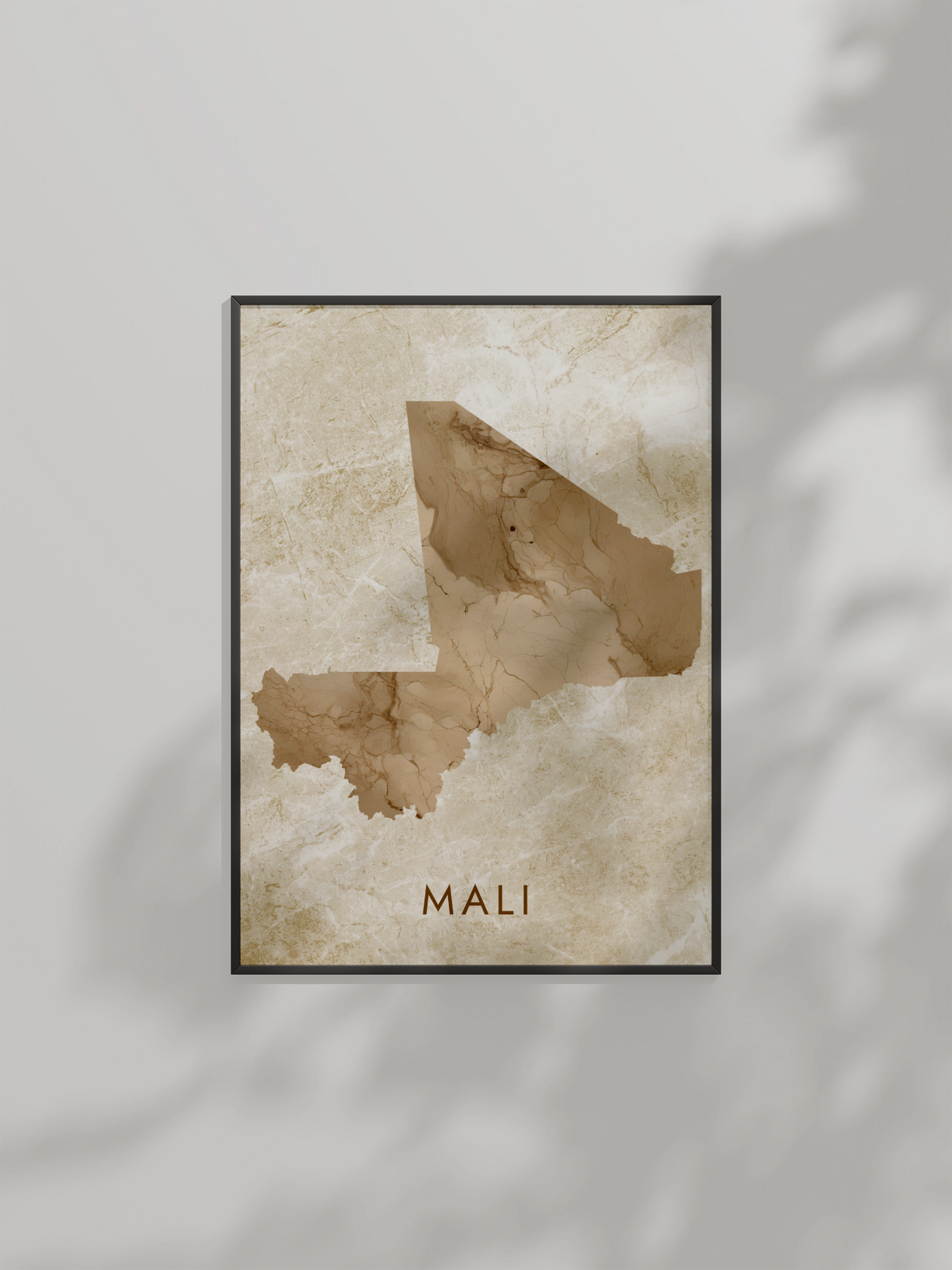 Poster carte Mali