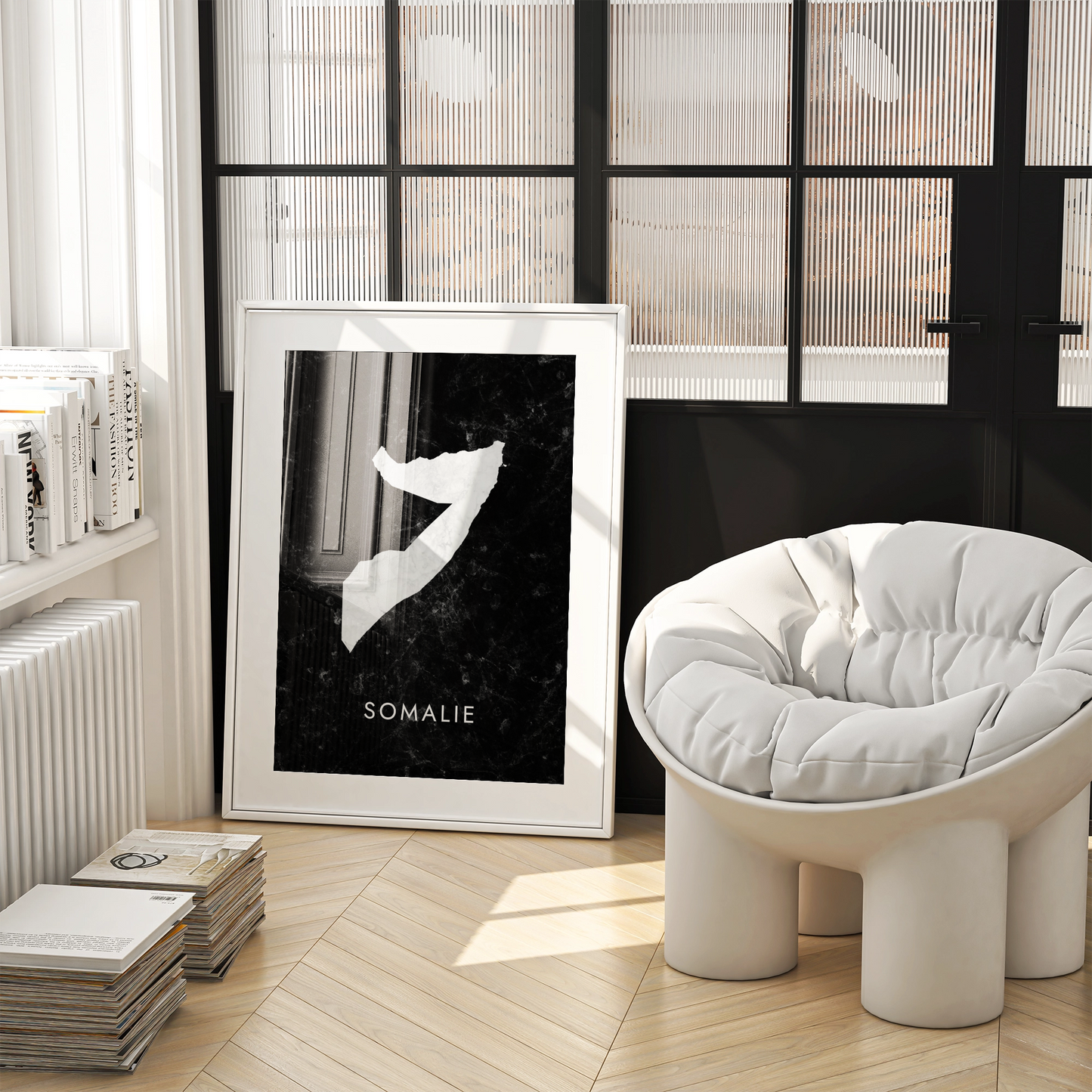 Poster carte Somalie