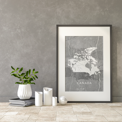 Poster carte Canada