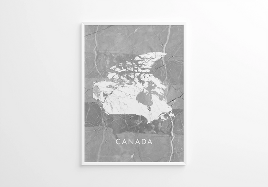 Poster carte Canada