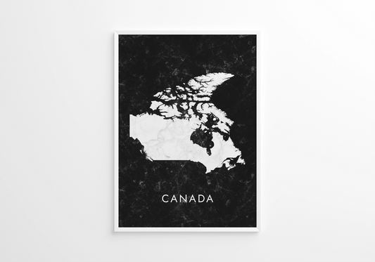 Poster carte Canada