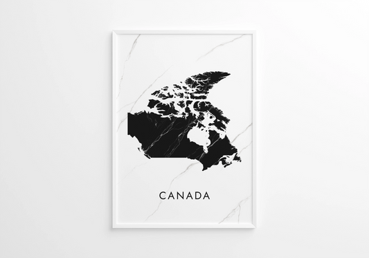 Poster carte Canada