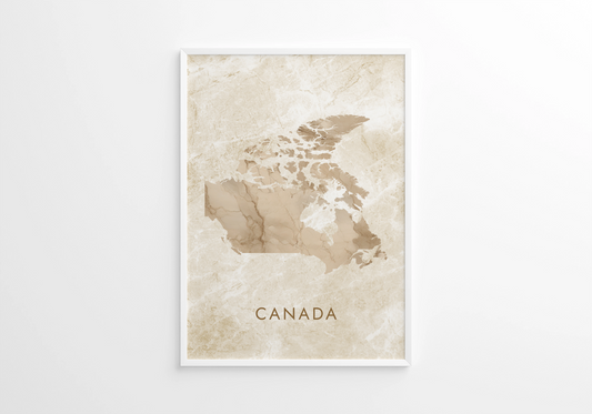 Poster carte Canada
