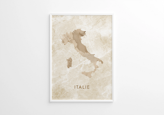 Poster carte Italie