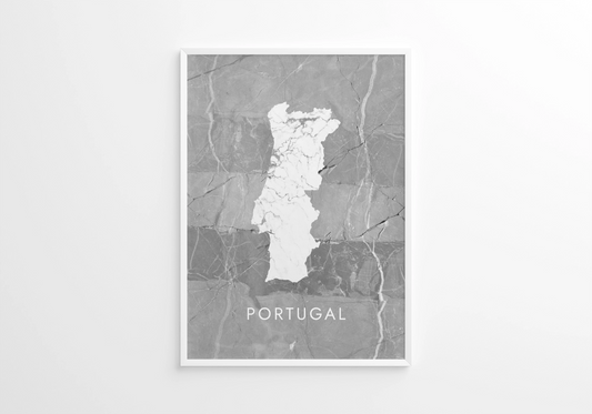 Poster carte Portugal