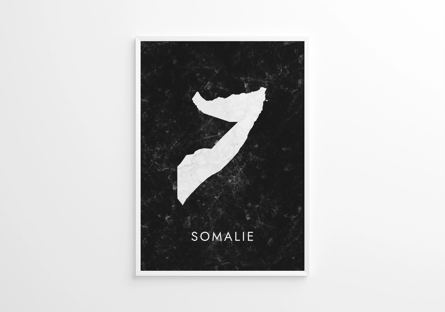 Poster carte Somalie