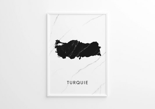 Poster carte Turquie